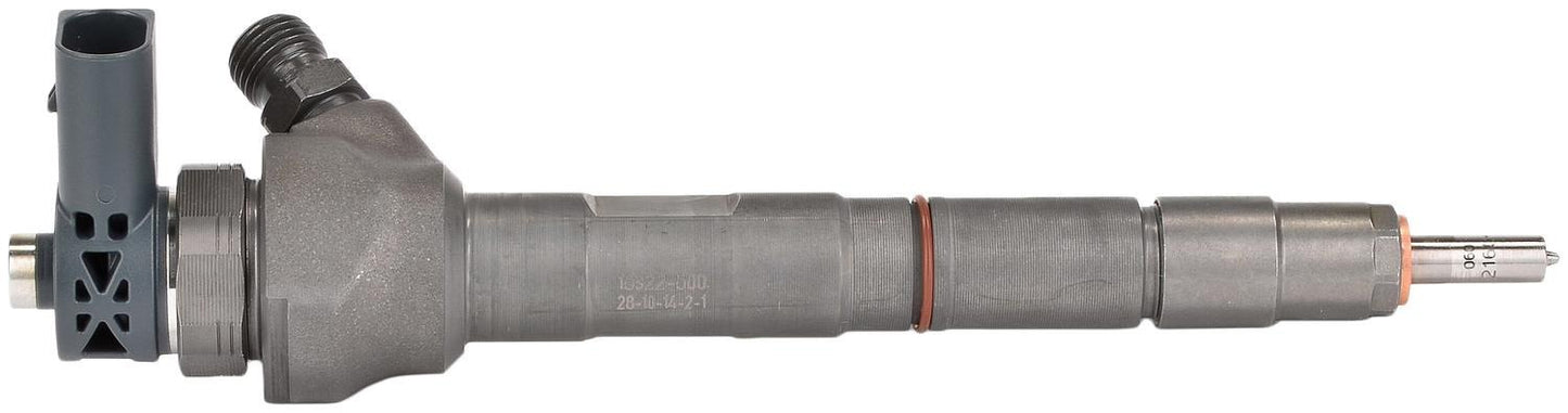 Bosch fuel injector 0-445-110-468 three quarter view genuine OEM common rail diesel injector