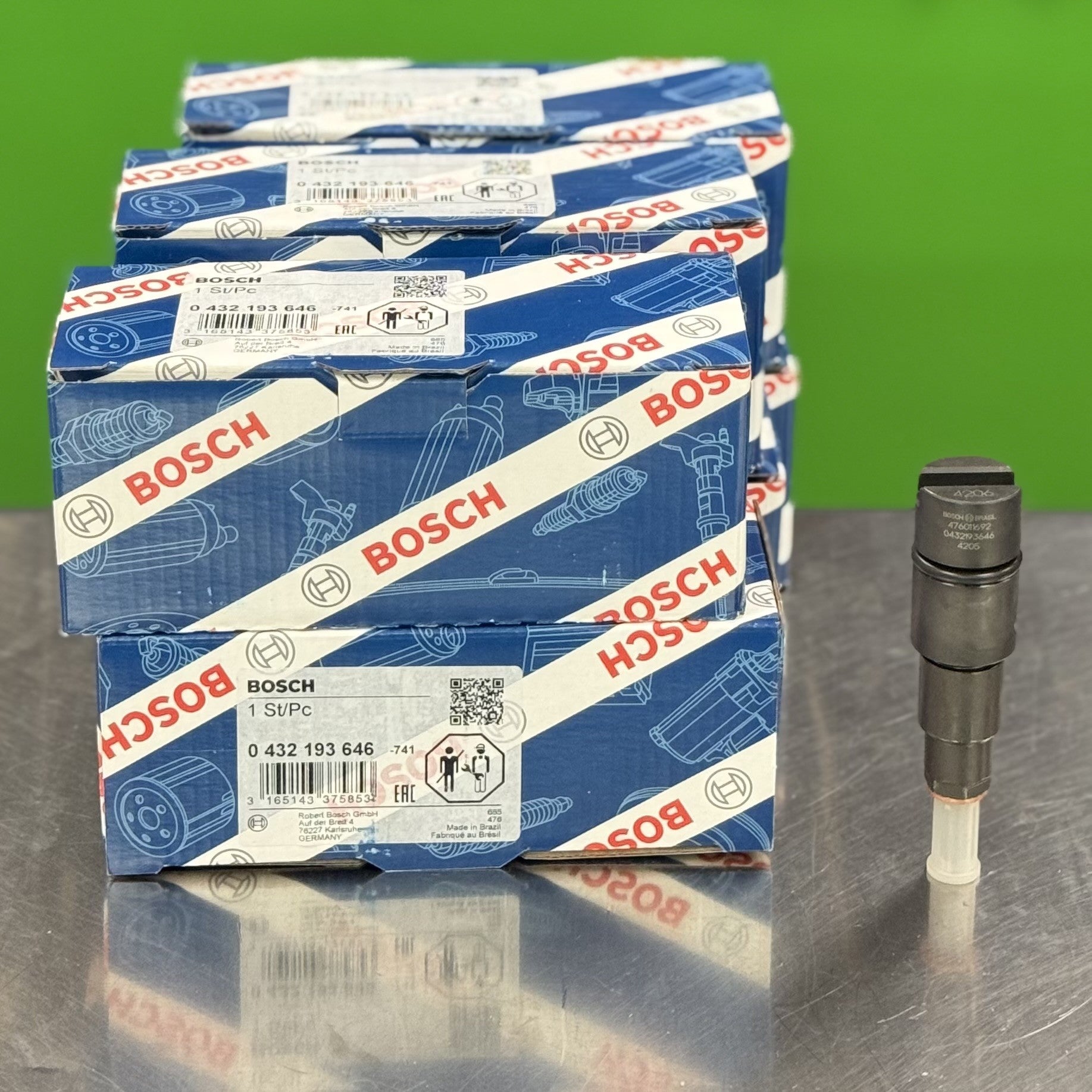 9372　1/4 0432193646 Bosch Fuel Injector Set of 6 – Fits Cummins Isb 5.9L