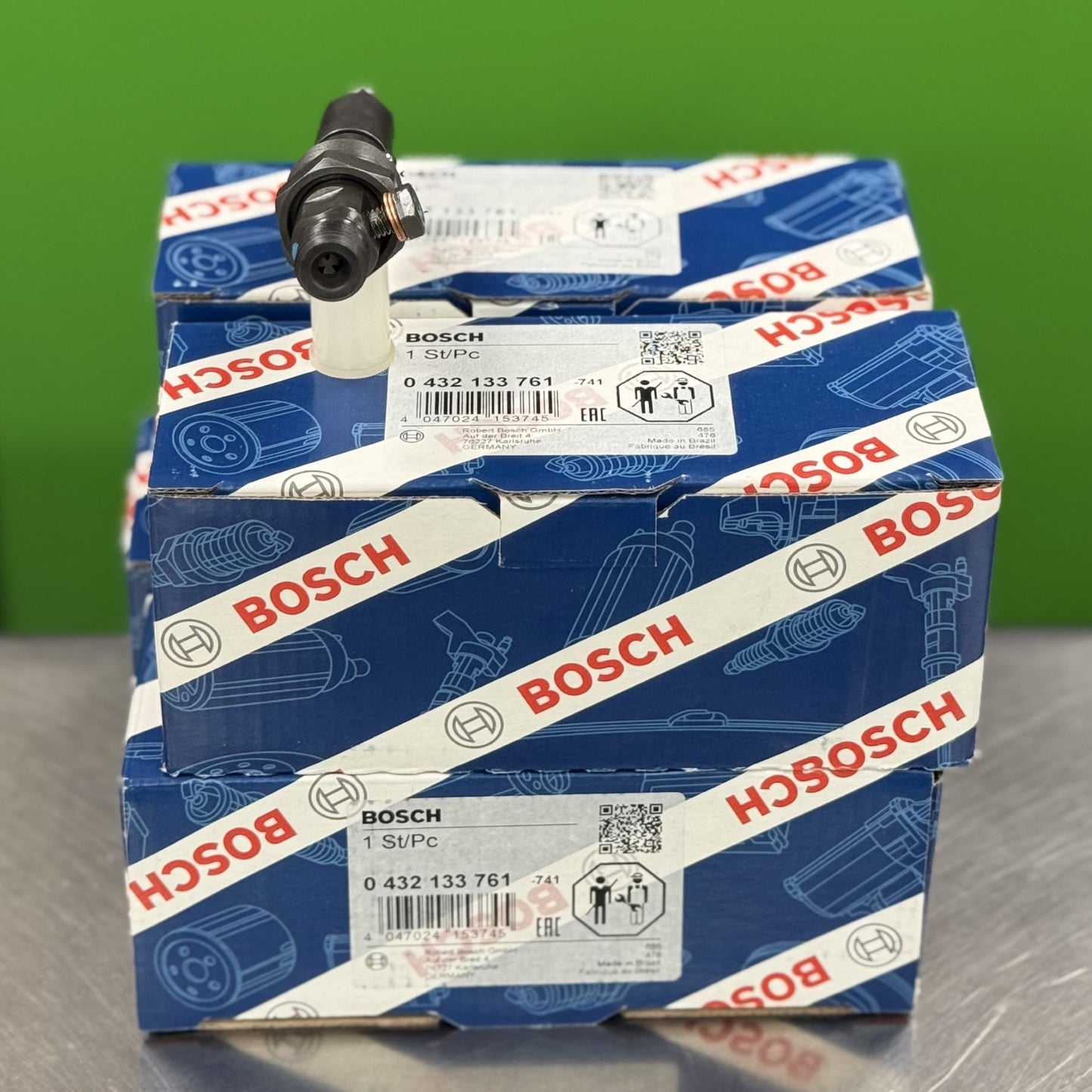 Fuel Injector Bosch Set Of 4 For Case New Holland 2856255 504254390 112122 761 0432133761