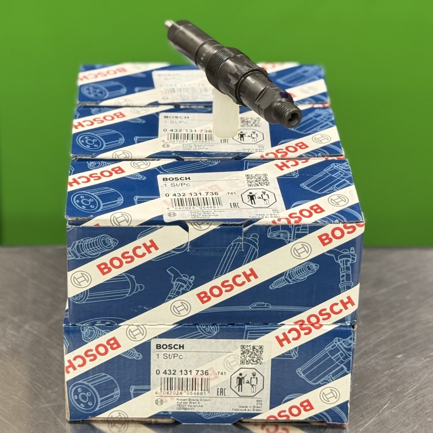 Fuel Injector Bosch Set Of 6 For John Deere Kdel69P43 Re64391 Se500185 501126 0432131736