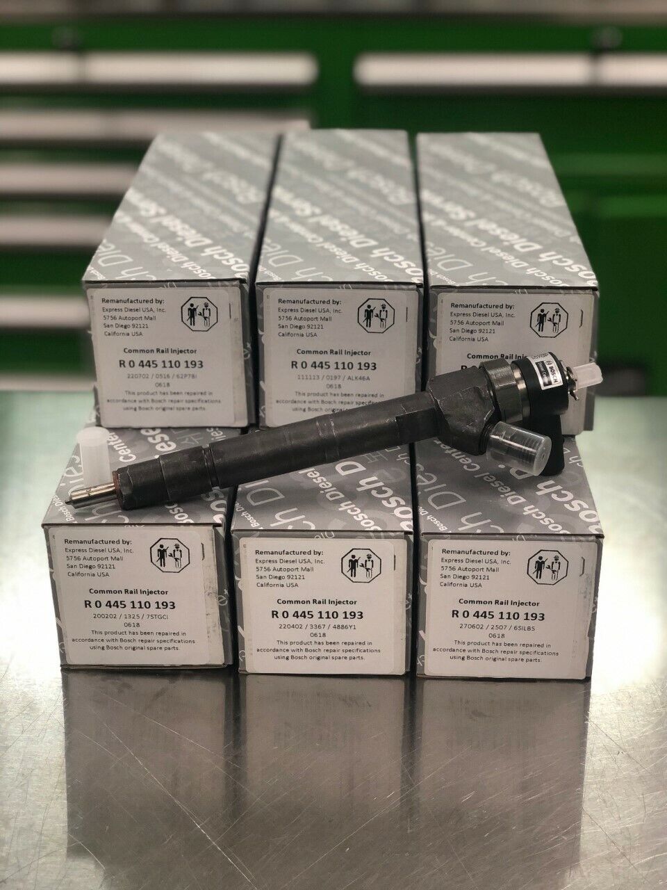 BOSCH FUEL INJECTOR SET For 2005-06 MERCEDES E320 CDI 3.2L L6 NOCORE 6480700387 - Express Diesel USA