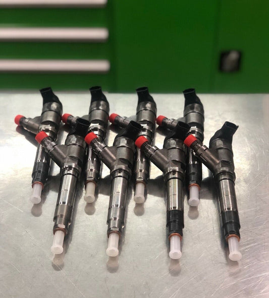 BOSCH FUEL INJECTOR SET For 2007��-10 CHEVY GMC DURAMAX 6.6L LMM 98002368 NO CORE - Express Diesel USA