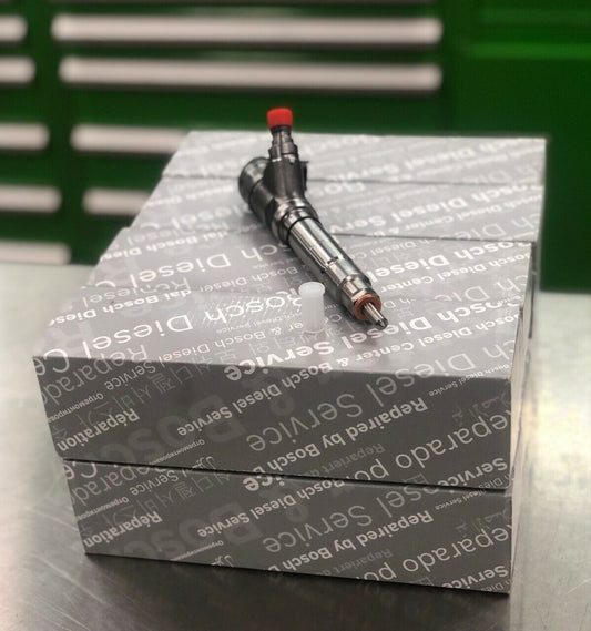 BOSCH FUEL INJECTOR SET For 2007��-10 CHEVY GMC DURAMAX 6.6L LMM 98002368 NO CORE - Express Diesel USA