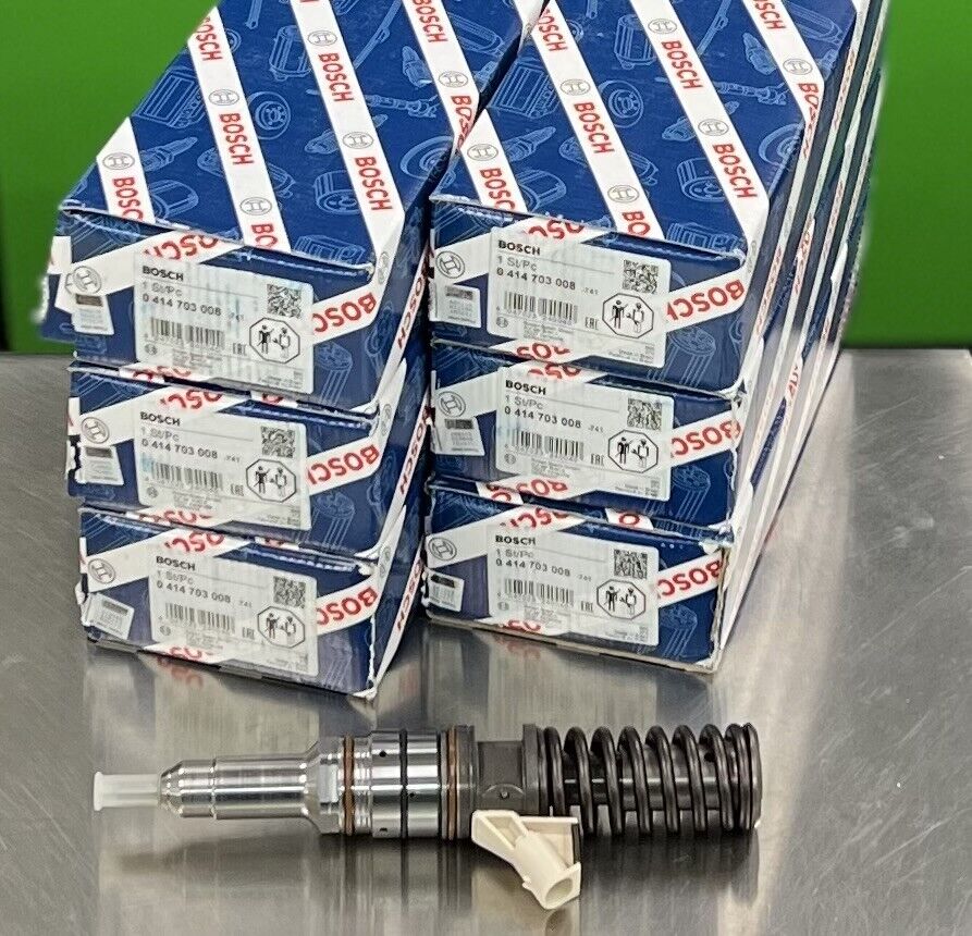 fuel unit injector bosch set of 6 for case iveco cursor 7/10/13 504287070 504125329 - Express Diesel USA