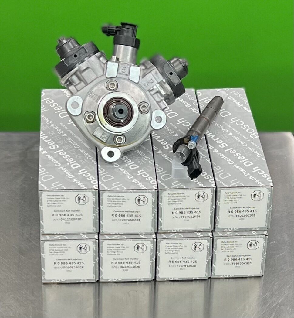 FUEL INJECTOR SET & HIGH PRESSURE FUEL PUMP For 2011-14 FORD POWERSTROKE 6.7L - Express Diesel USA