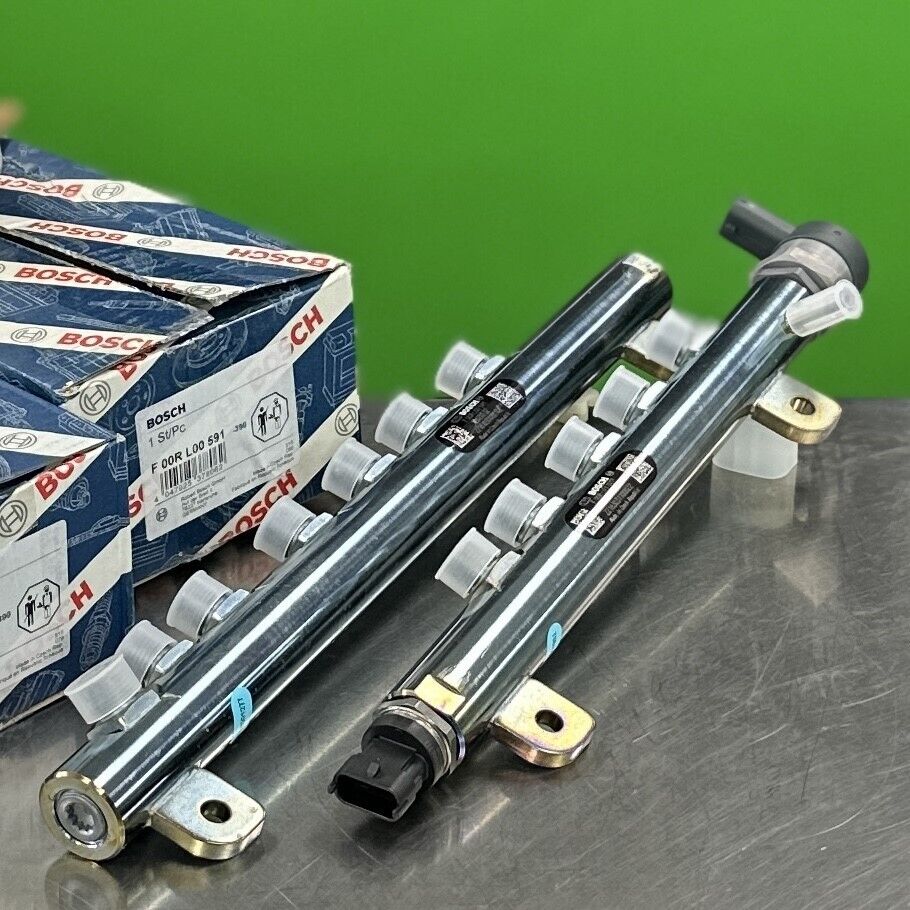 BRAND NEW GENUINE BOSCH FUEL RAIL TUBE SET 2011-2016 CHEVY GMC DURAMAX 6.6L LML - Express Diesel USA