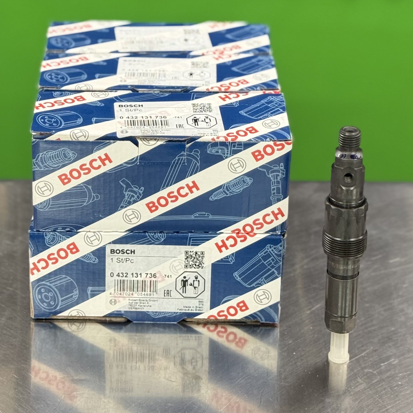 Fuel Injector Bosch Set Of 6 For John Deere Kdel69P43 Re64391 Se500185 501126 0432131736