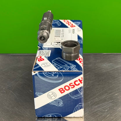 0432133773 bosch fuel injector top view with bosch packaging
