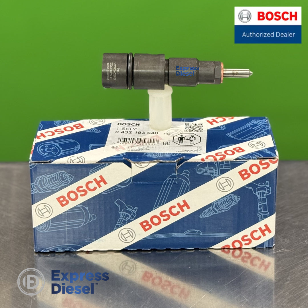 Bosch fuel injector 0432191545 three quarter view genuine OEM diesel injector