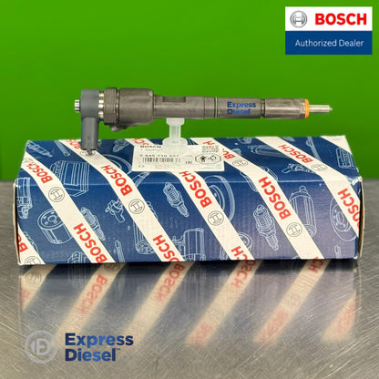 0986435297 Bosch common rail fuel injector side view with original box