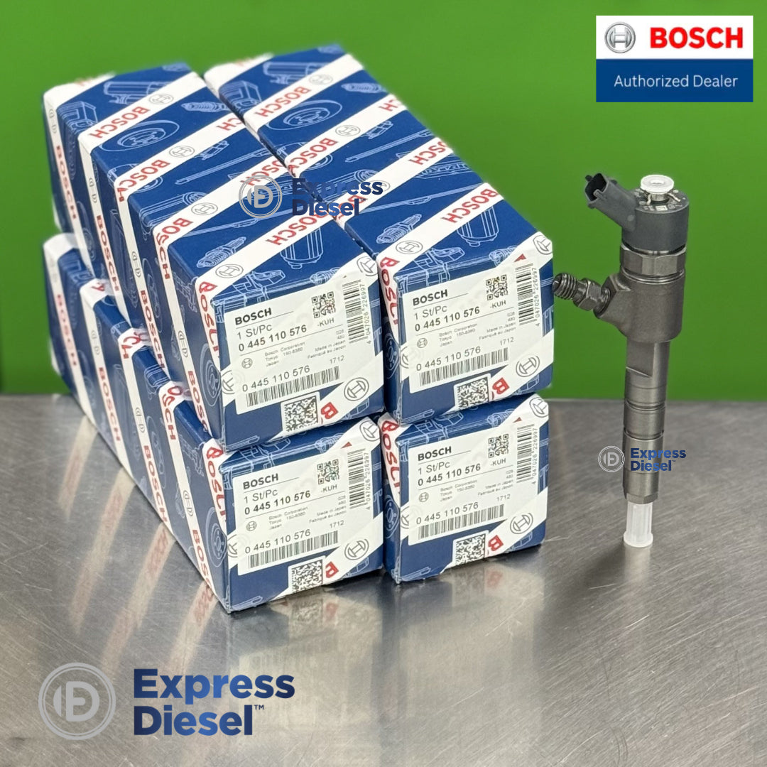 Bosch 0445110576 fuel injector set of 4 for Yanmar Thermo King 4JH80 and 4JH110 diesel engines
