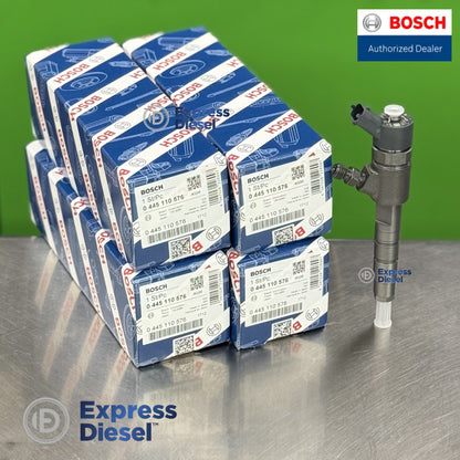 Bosch 0445110576 fuel injector set of 4 for Yanmar Thermo King 4JH80 and 4JH110 diesel engines