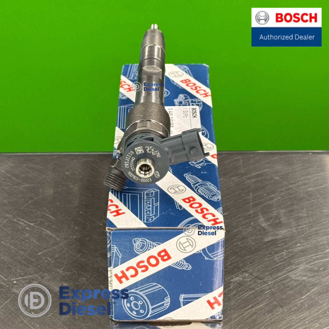 Connector view of Bosch 0445110968 common rail fuel injector for D18 and D24 diesel engines