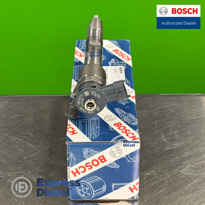 Connector view of Bosch 0445110968 common rail fuel injector for D18 and D24 diesel engines