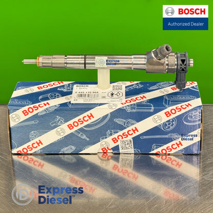 Side view of Bosch 0445110968 common rail fuel injector OE 7386500