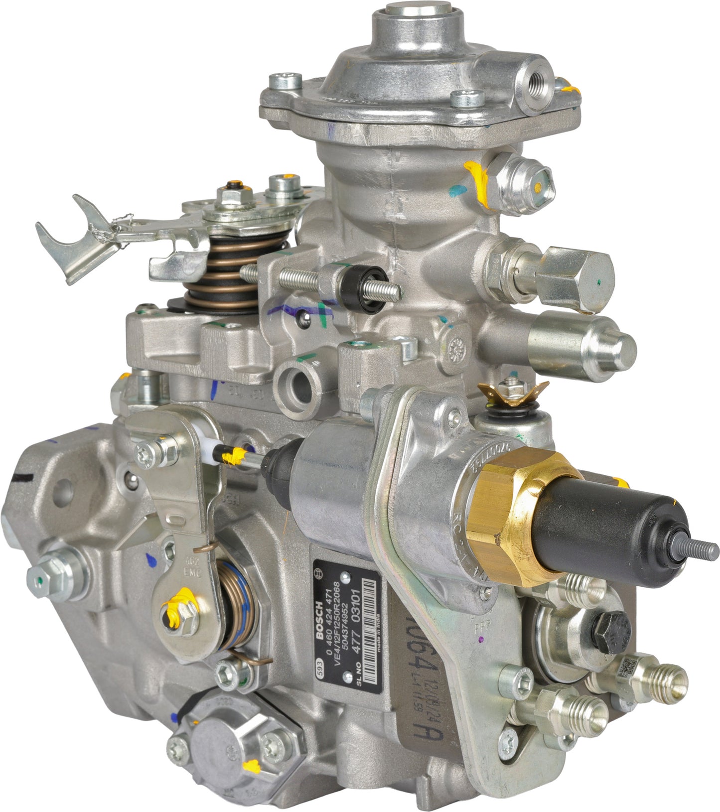 Rear angled view of Bosch 0460424471 mechanical fuel injection pump