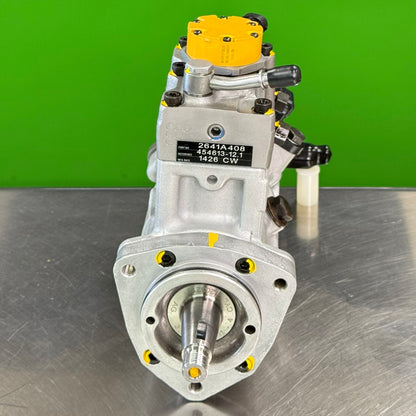10R7659 reman fuel injection pump for Caterpillar C4.4 Perkins 1104D-E44T front angle view