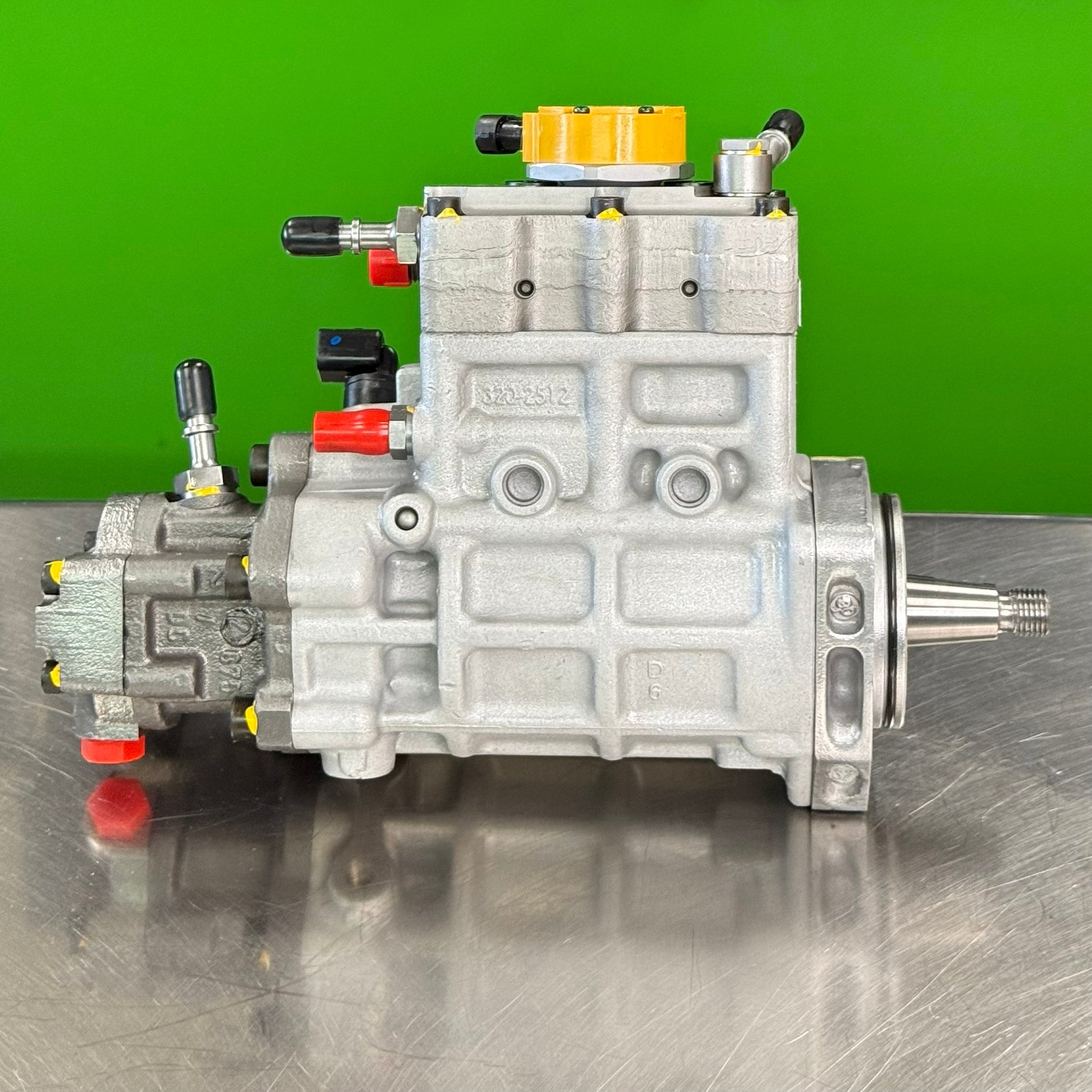 10R7659 reman fuel injection pump for Caterpillar C4.4 Perkins 1104D-E44T rear angle view