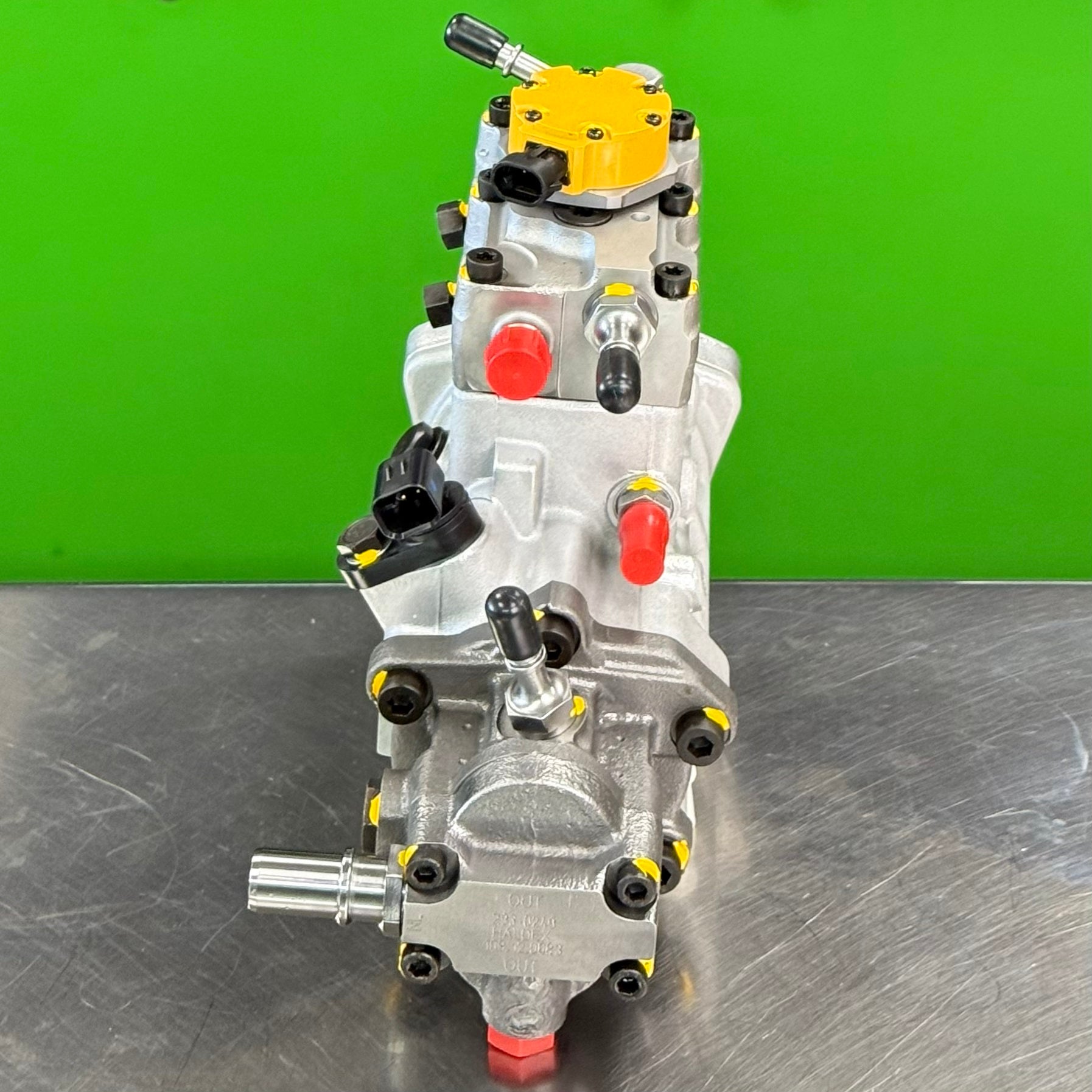 10R7659 reman fuel injection pump for Caterpillar C4.4 Perkins 1104D-E44T rear view
