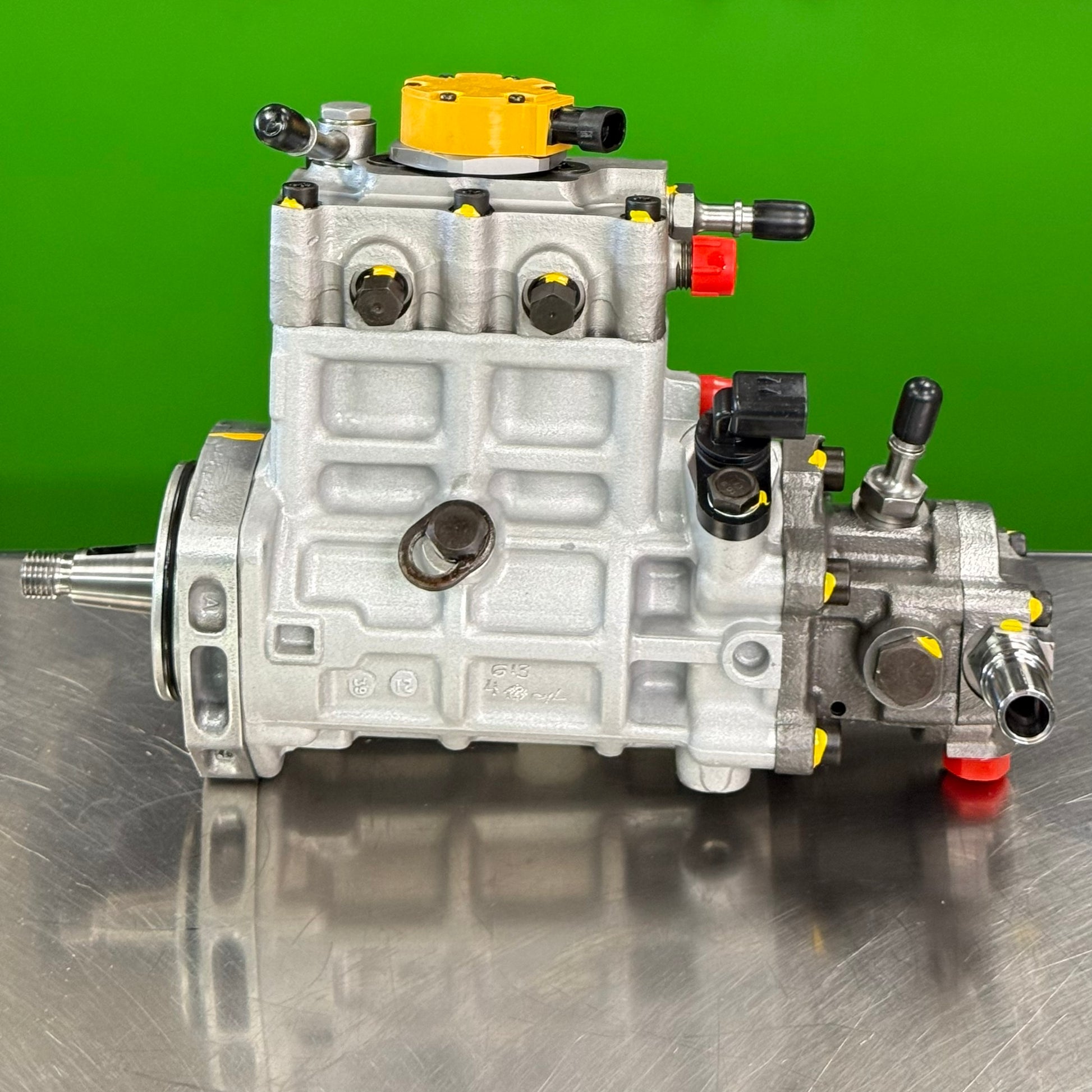 10R7659 reman fuel injection pump for Caterpillar C4.4 Perkins 1104D-E44T left side view