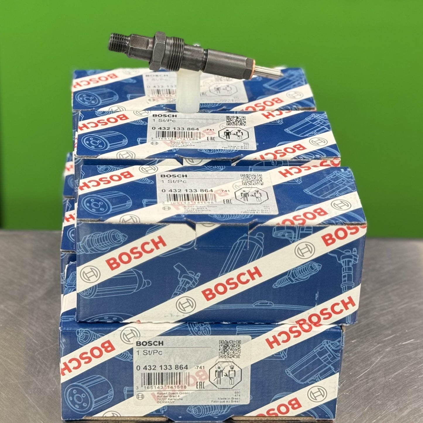 Fuel Injector Bosch Set Of 6 For Cummins Marine 300Hp Kdal59P6 3924013 3802516 4013 0432133864