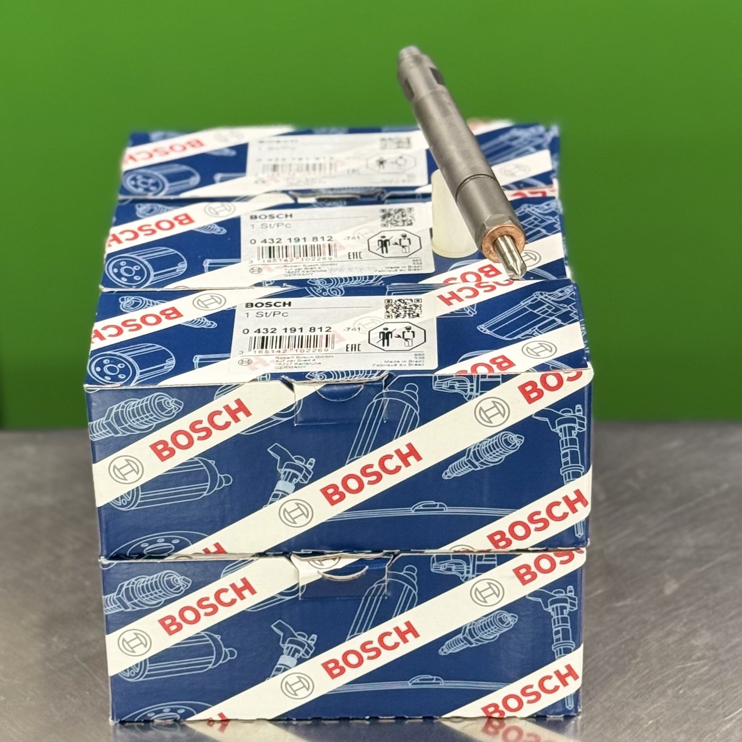 Fuel Injector Bosch New Set Of 6 For Cummins 6Ct Case Komatsu Kbal105P18 3802097 3908507 J908507 8507