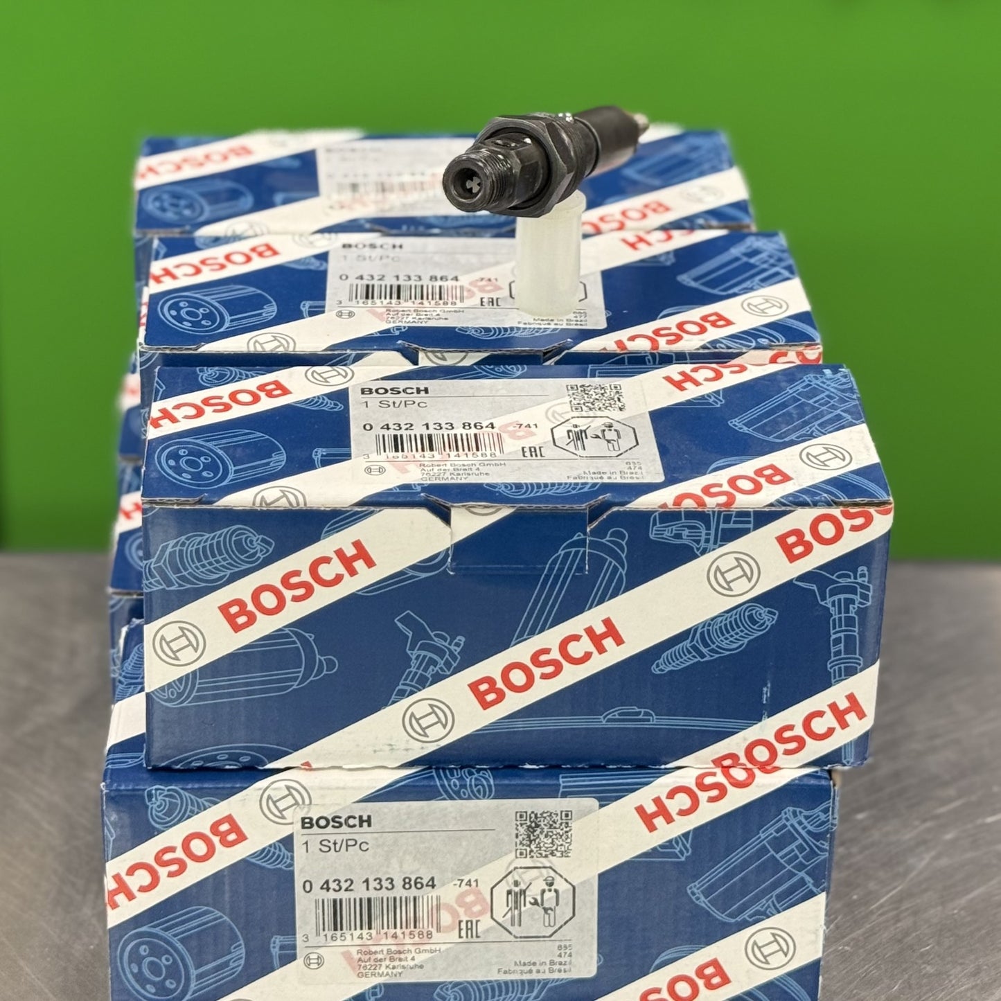 Fuel Injector Bosch Set Of 6 For Cummins Marine 300Hp Kdal59P6 3924013 3802516 4013 0432133864