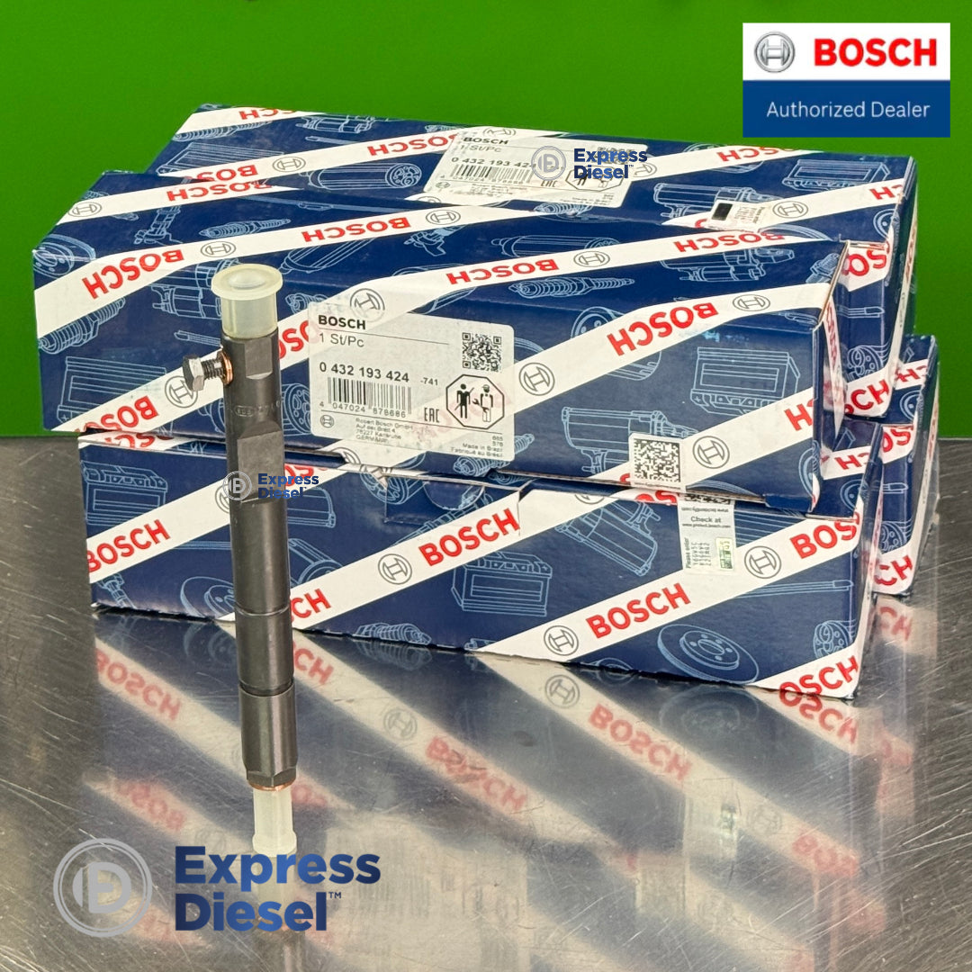 0432193424 Bosch Fuel Injector Set of 4 Fits New Holland L225 3.2L 504385978