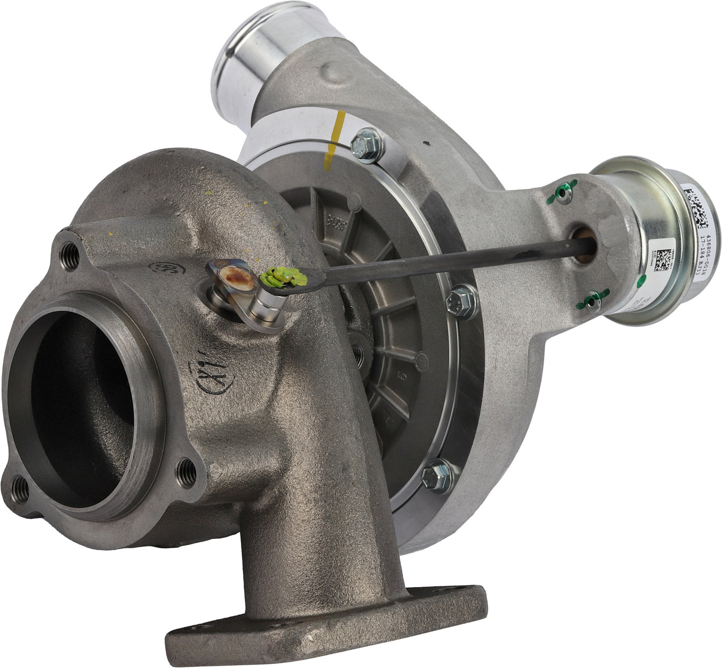 2674A807 Garrett GT2560S turbocharger for Perkins 4.0L rear angle view