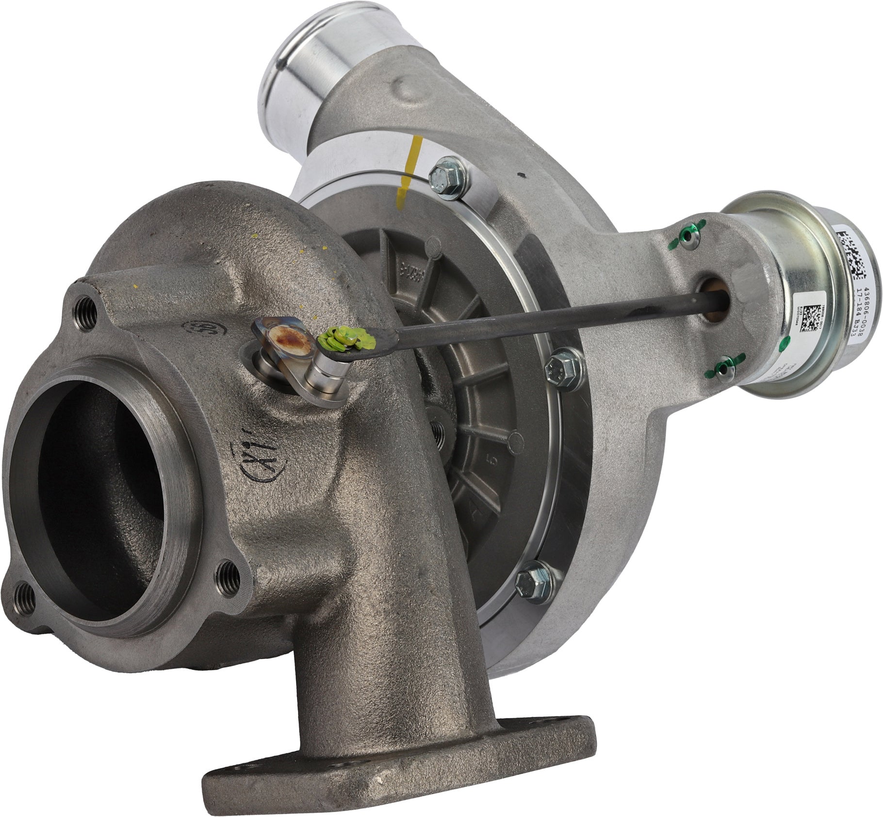 2674A807 Garrett GT2560S turbocharger for Perkins 4.0L rear angle view