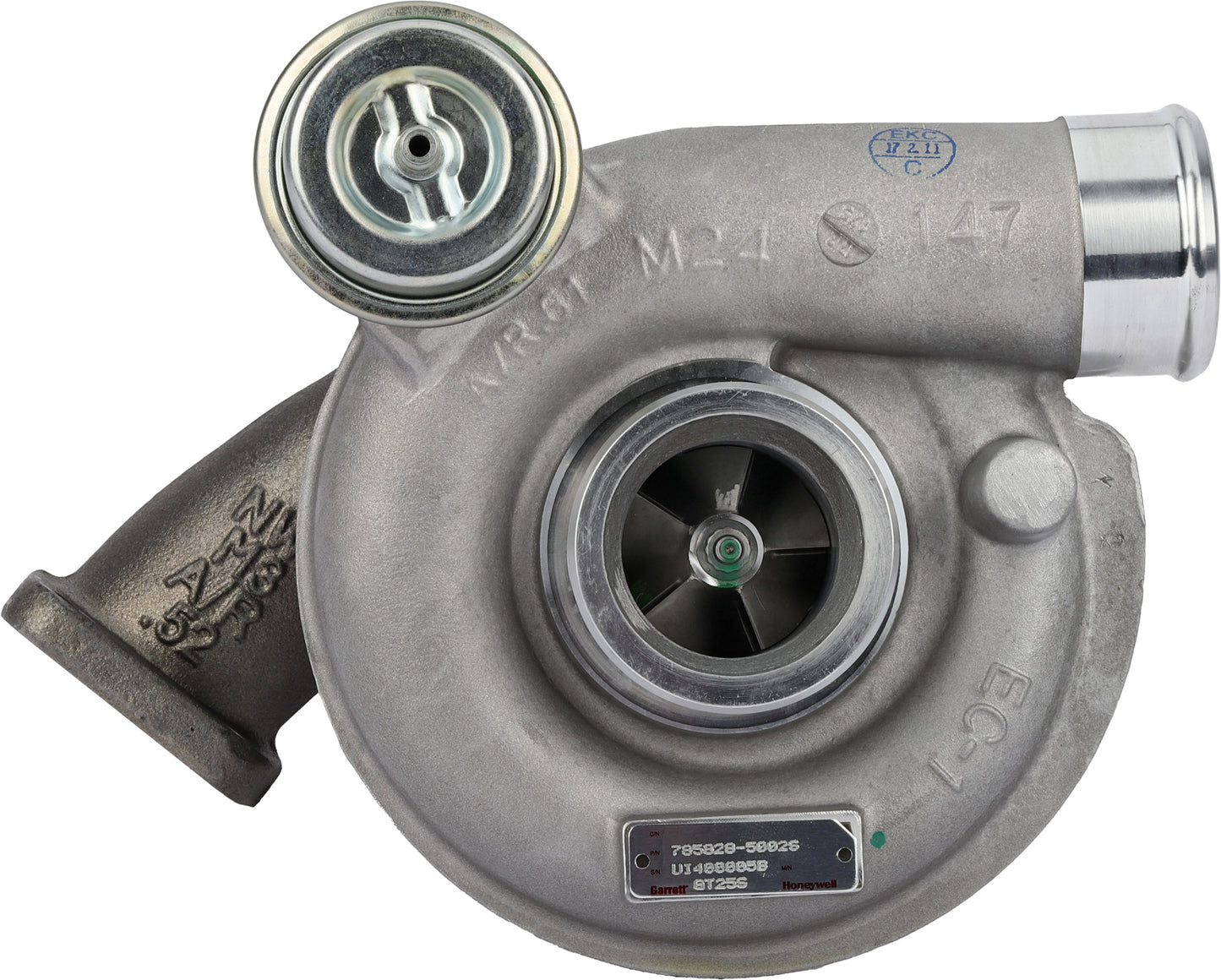 785828-9002 Garrett GT2560S turbocharger actuator side view