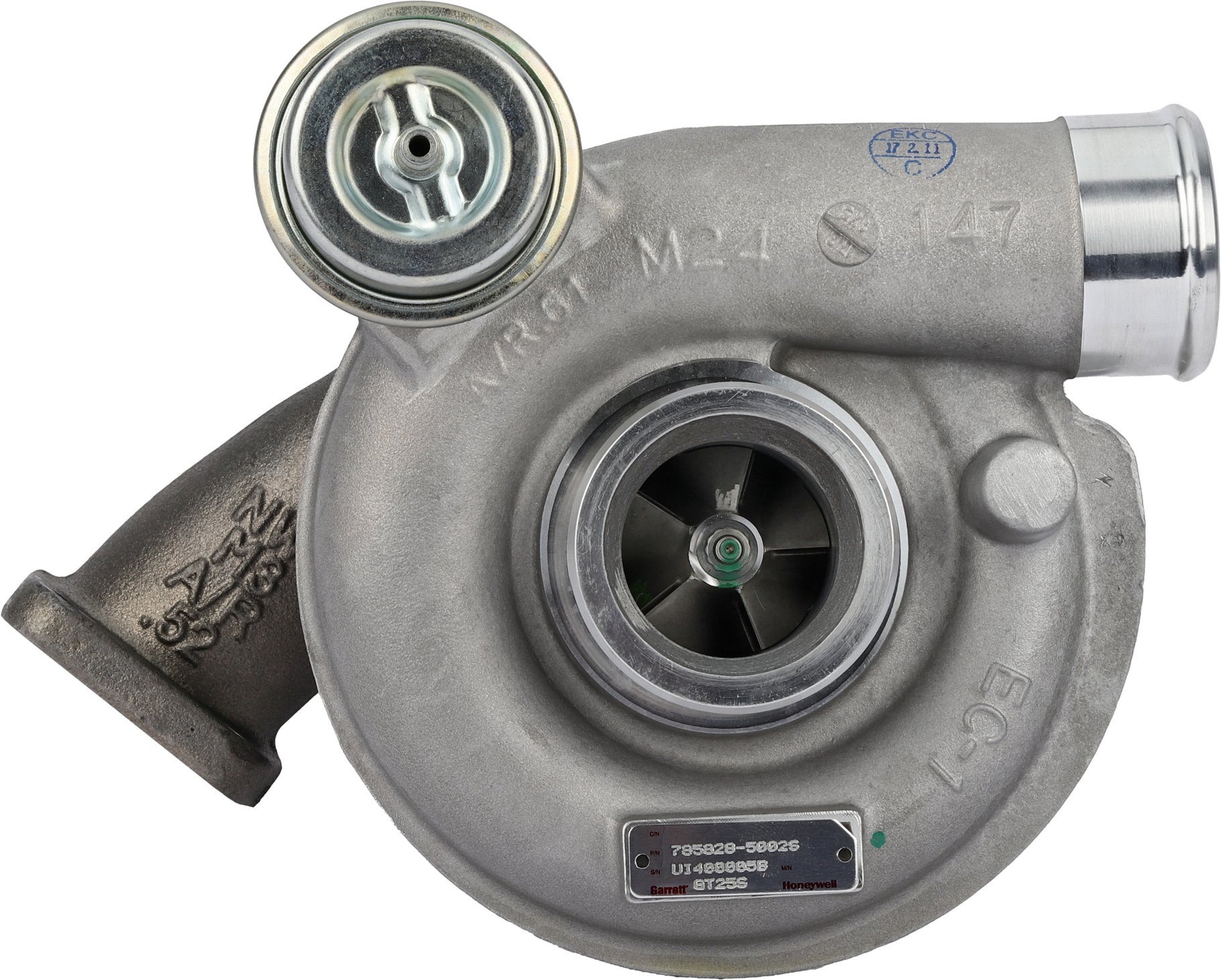 785828-9002 Garrett GT2560S turbocharger actuator side view