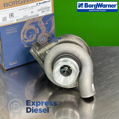 genuine borgwarner 318615 s2a turbocharger compressor front view for john deere 4045 diesel engines