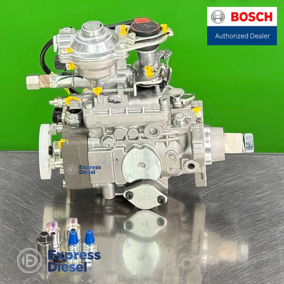 opposite side view of genuine bosch 0460423035 ve3 mechanical diesel injection pump for mahindra engine