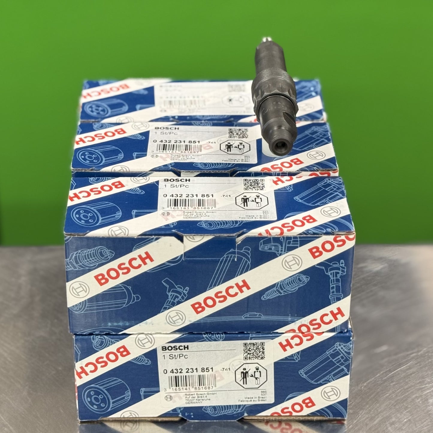 Fuel Injector Bosch Set Of 6 For John Deere 6.6 7.6 Kdel65S113 Ar74665 Ar70188 0432231851