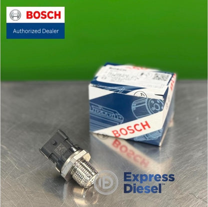 Bosch 0281006053 fuel pressure sensor box label and OEM identification numbers