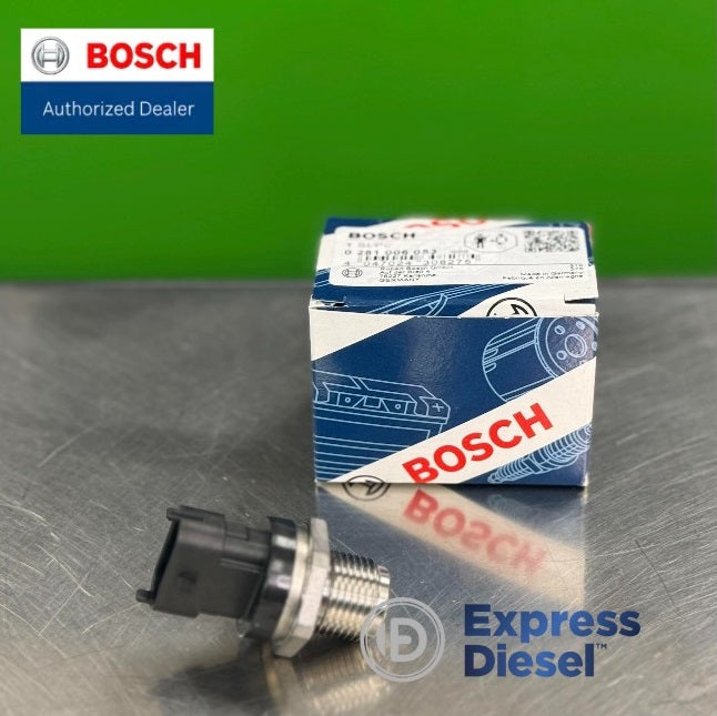 Thread and sensor tip detail of Bosch 0281006053 fuel pressure sensor M18 fitting