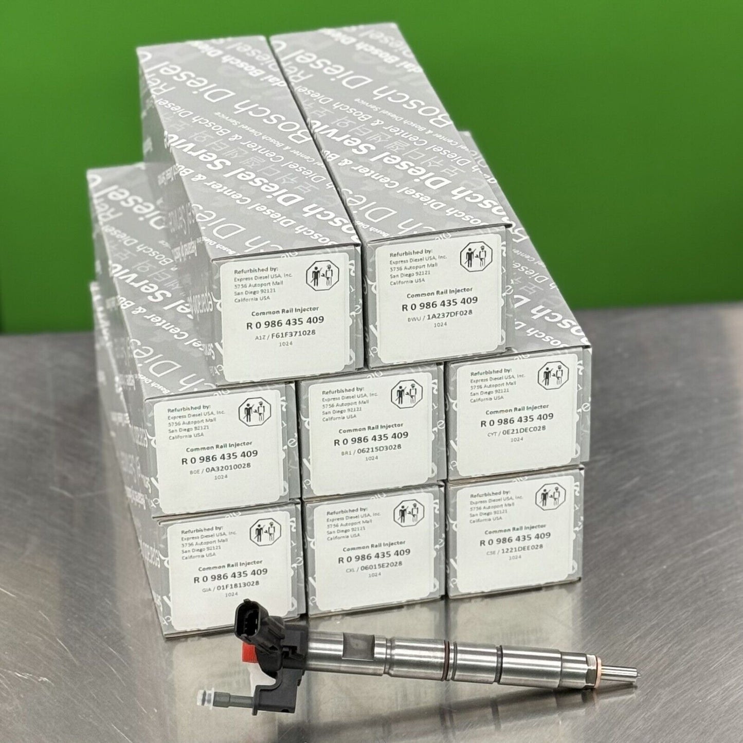 FUEL INJECTOR SET 8 For 2011-2016 CHEVY GMC DURAMAX 6.6L LGH 12620535 19210900 - Express Diesel USA