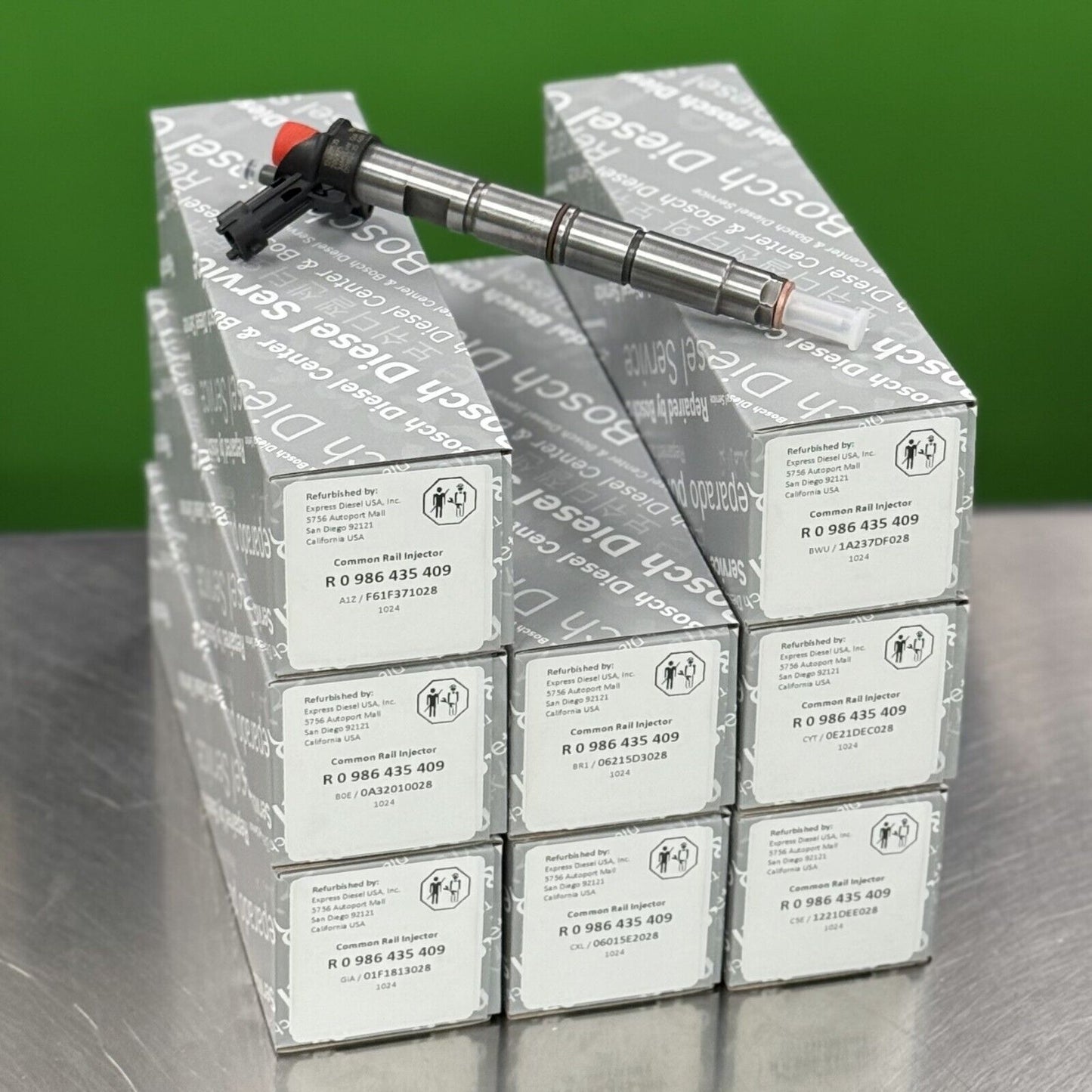 FUEL INJECTOR SET 8 For 2011-2016 CHEVY GMC DURAMAX 6.6L LGH 12620535 19210900 - Express Diesel USA