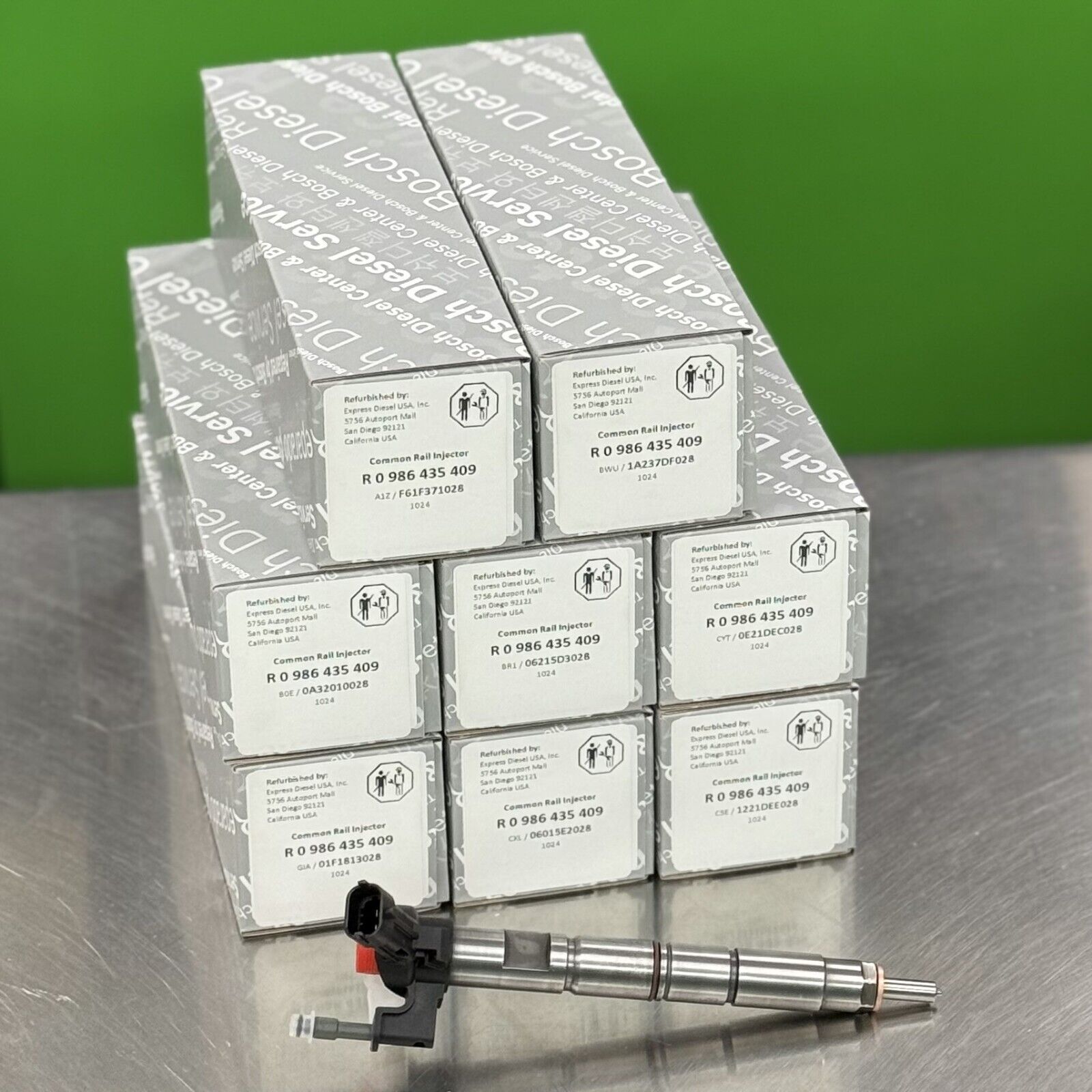 FUEL INJECTOR SET 8 For 2011-2016 CHEVY GMC DURAMAX 6.6L LGH 12620535 19210900 - Express Diesel USA