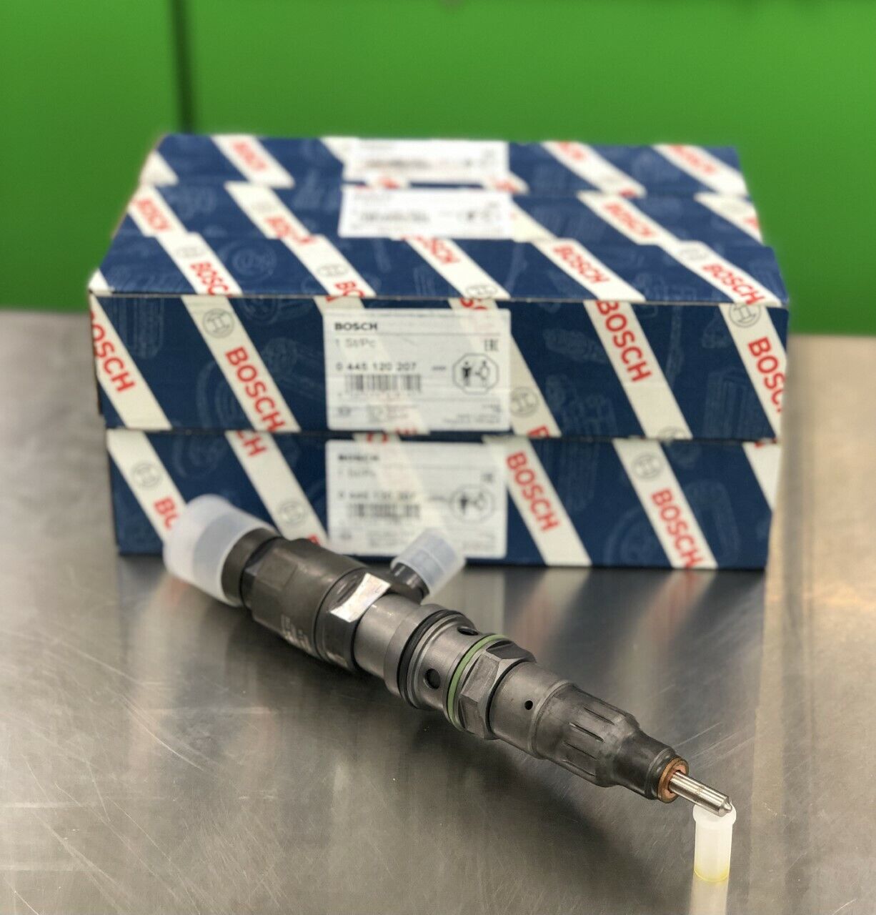 New Fuel Injector 0445120207 Set Of 6 For Detroit Diesel Dd15 Dd16 14 ...