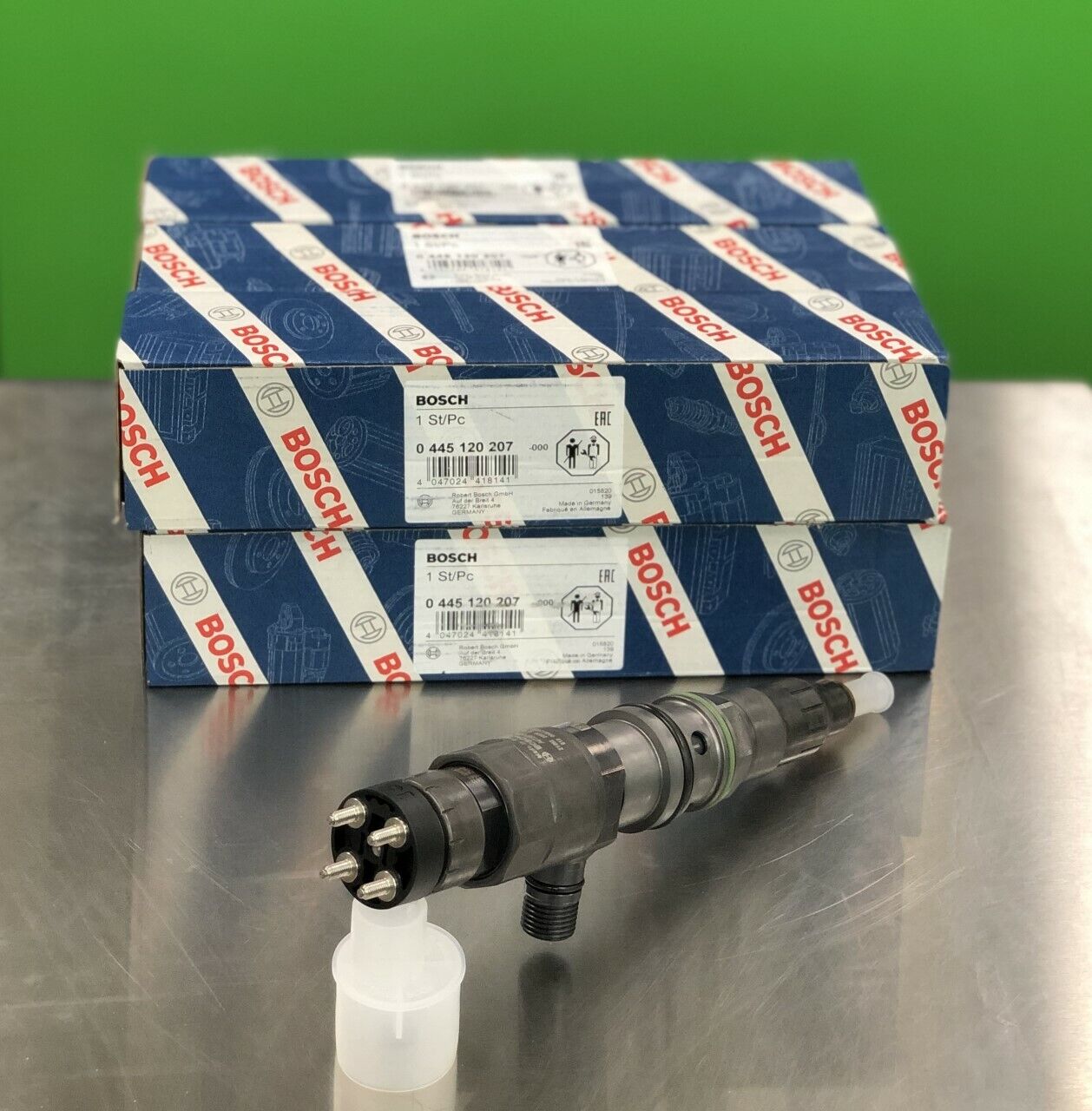 New Fuel Injector 0445120207 Set Of 6 For Detroit Diesel Dd15 Dd16 14 ...