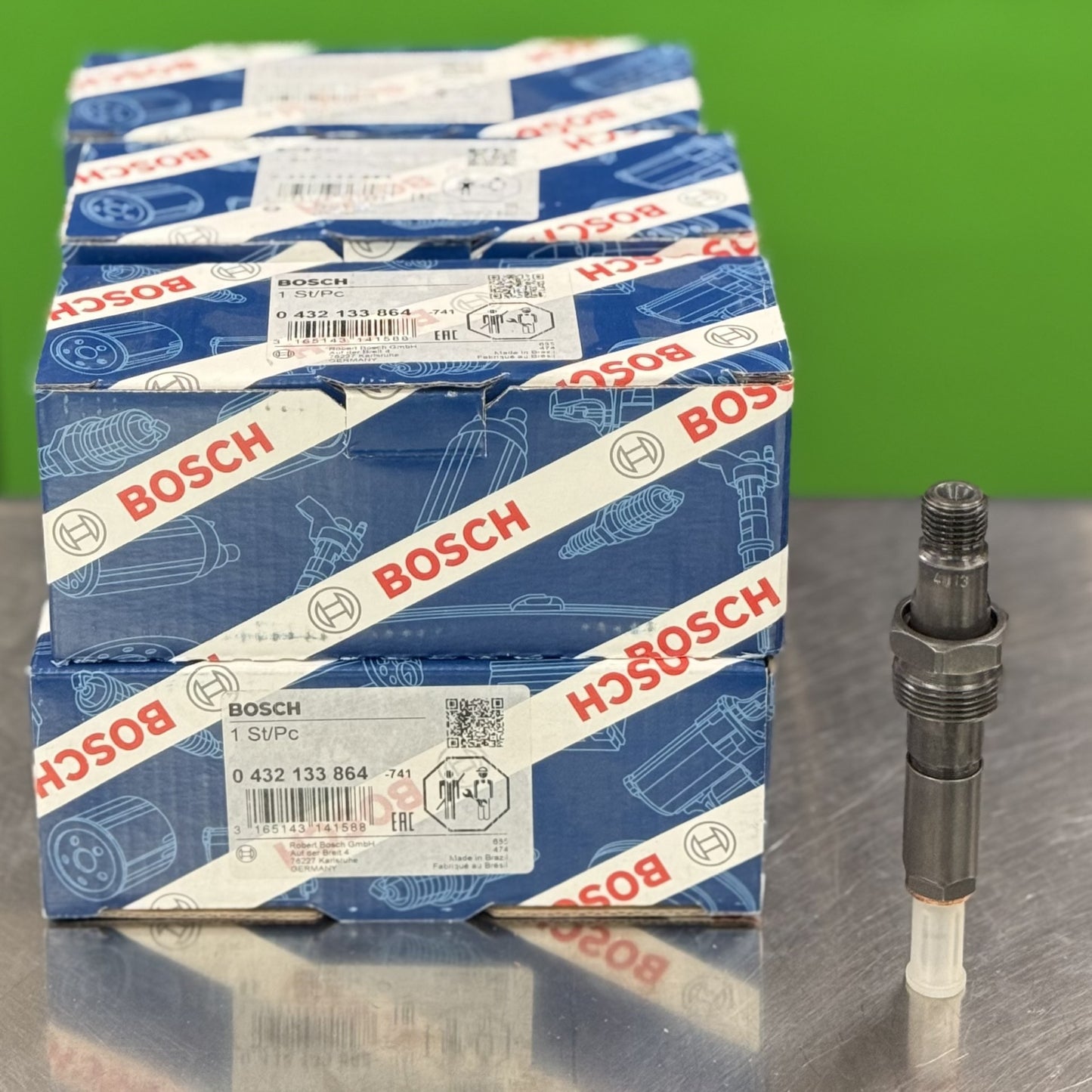 Fuel Injector Bosch Set Of 6 For Cummins Marine 300Hp Kdal59P6 3924013 3802516 4013 0432133864