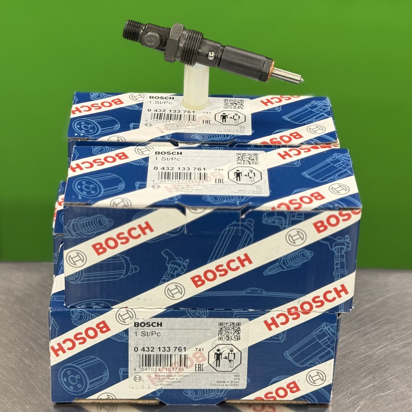 Fuel Injector Bosch Set Of 4 For Case New Holland 2856255 504254390 112122 761 0432133761