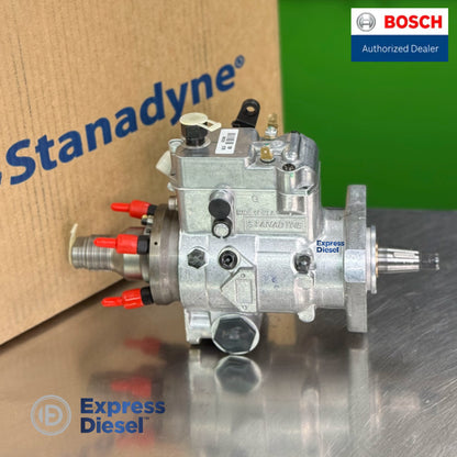 Stanadyne 2643U222 OEM fuel injection pump side view for Perkins 1004T engine