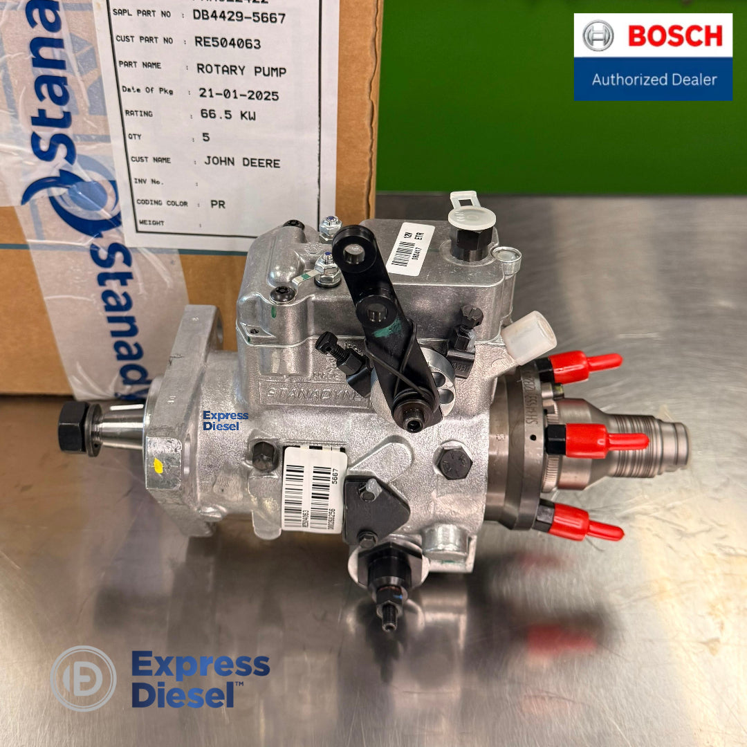 RE504063 fuel injection pump compatible with John Deere 5415 and 5425 tractors