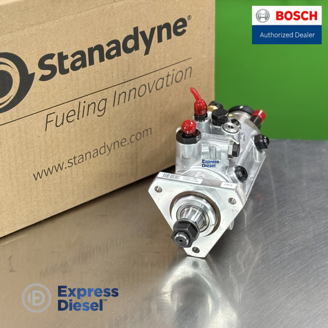 Stanadyne 06322 diesel fuel injection pump front view for John Deere equipment
