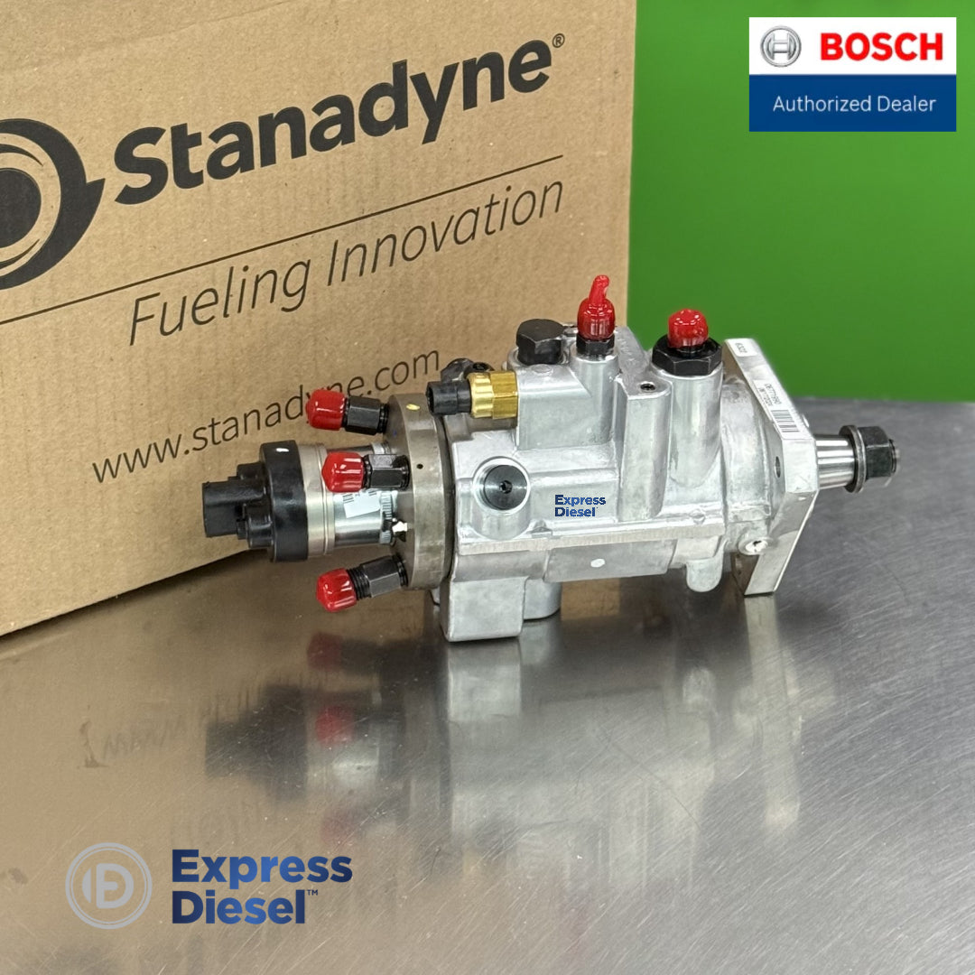 Stanadyne 05805 OEM fuel injection pump side view for John Deere 4045 engine