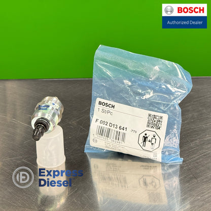 Bosch 24V fuel shut off solenoid side view genuine OEM