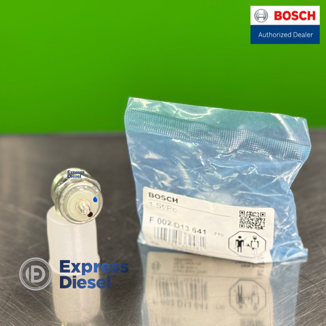Bosch electromagnetic fuel shut off solenoid electrical terminal detail